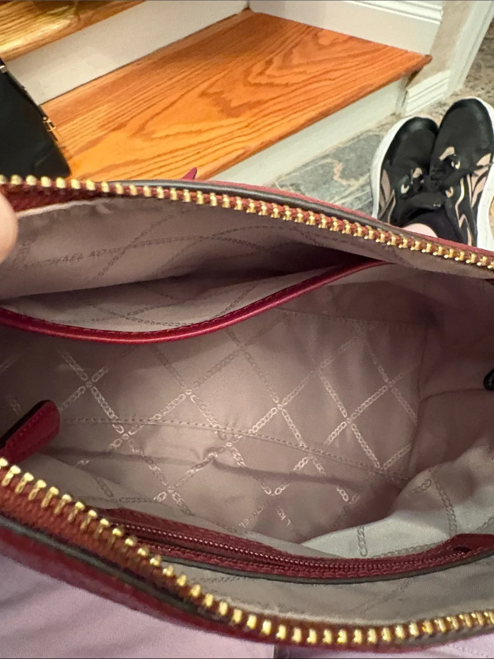 Michael Kors pebbled leather