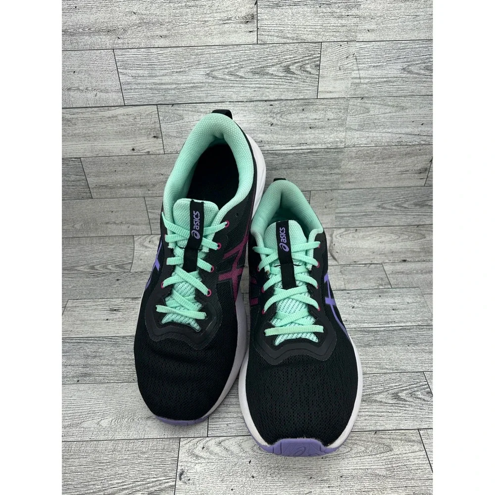 Asics Jolt 4 Women Running Shoes Black Purple Mint 1012B179 Size 10.5