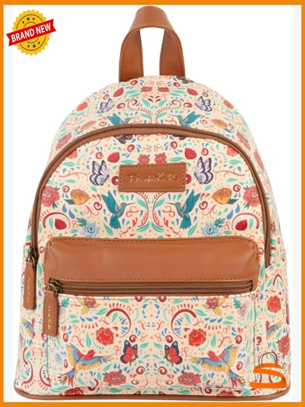 Frida Kahlo Backpack Daypack School Bag 11x10x5 inches 10L Rucksack
