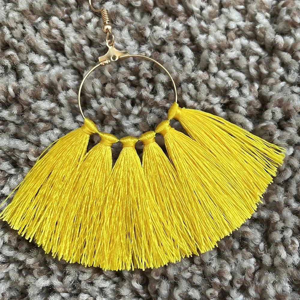 Lulus yellow tassel