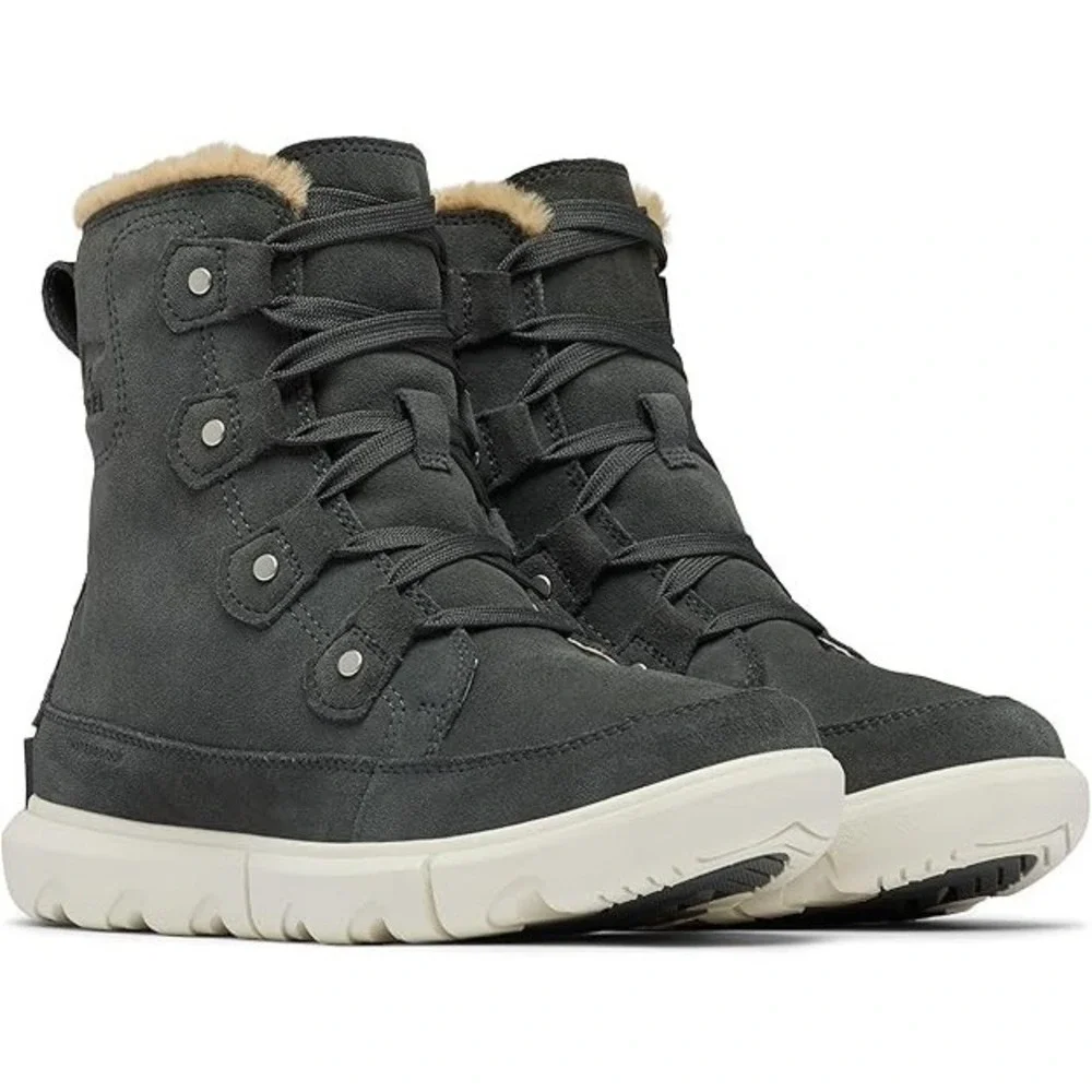 SOREL® (Women's 8) Explorer Next™ Joan Waterproof Boot‎ in Grill/Fawn - $155