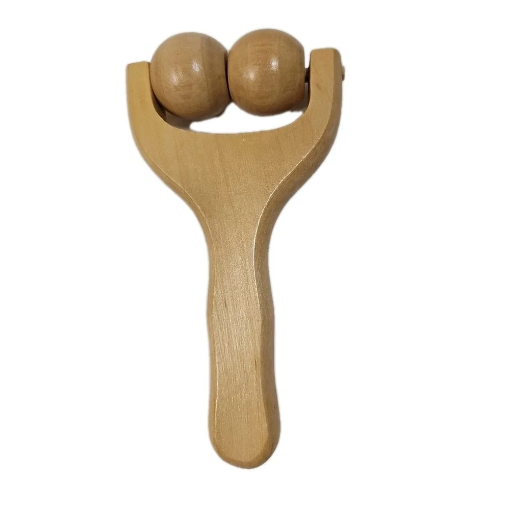 Relax Massage Ball Roller, Multi Functional Handheld Wooden Total Body Massager,
