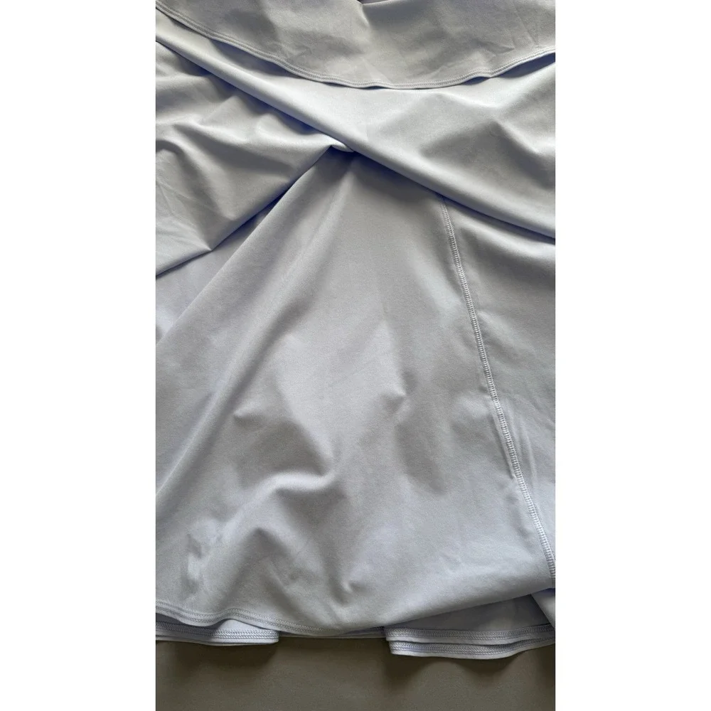 Lululemon Women's Criss Cross Back with Bra Pads Tennis Dress Light Blue Size 14