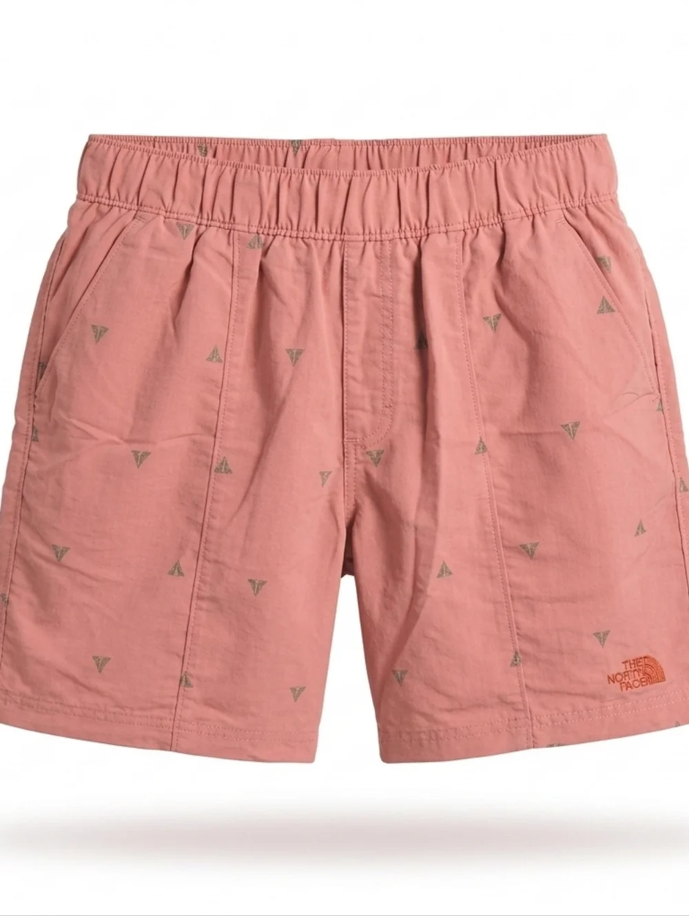 The North Face Printed Class V‎ Pull-On Shorts Men S Pink Topo Print Like New