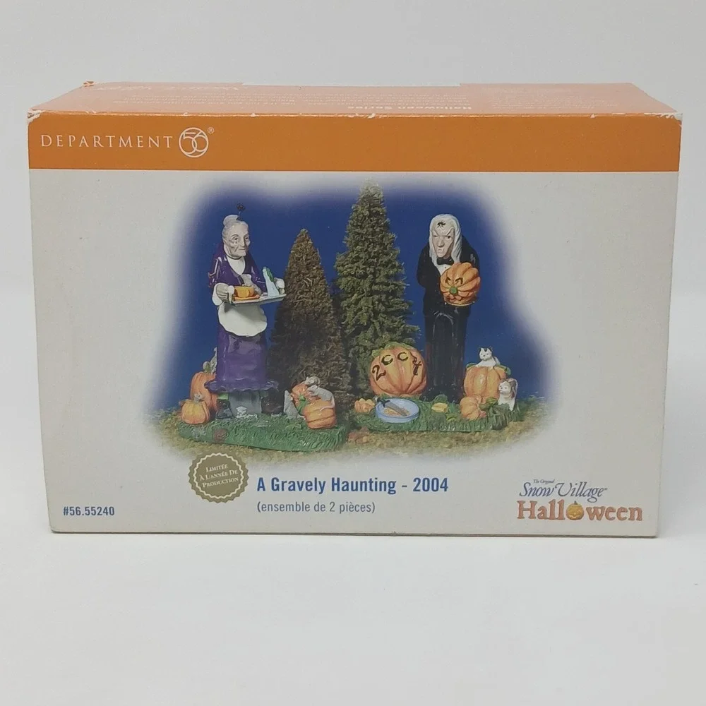 Department 56 Halloween A Gravely Haunting 2004 Set of 2 Figures #56.55240