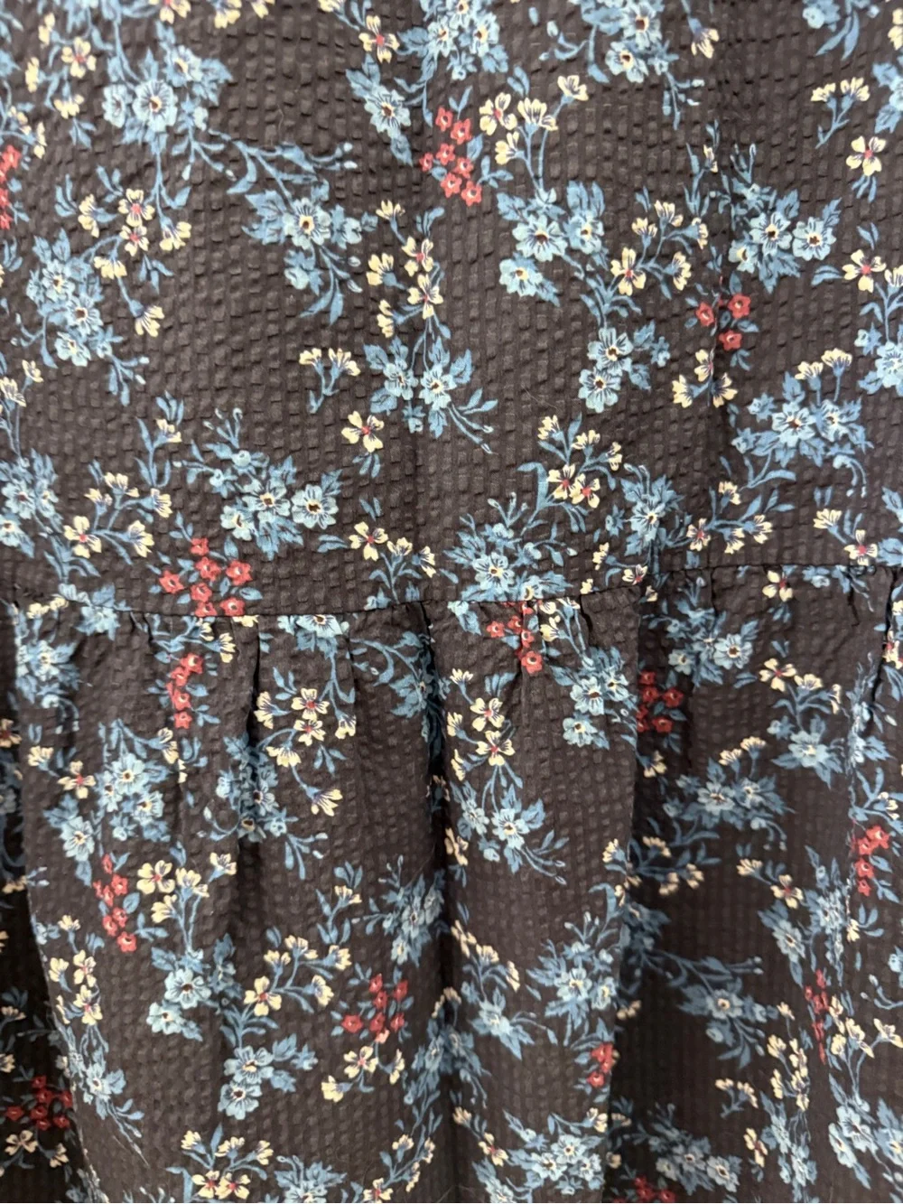 Sea New York Girls Floral Seersucker Lace-Trim Dress