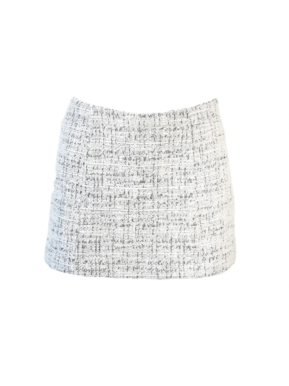 YLLW ST. JOHN SKORT — TWEED CREAM BLACK SHORTS SKIRT YELLOW THE LABEL XS NEW