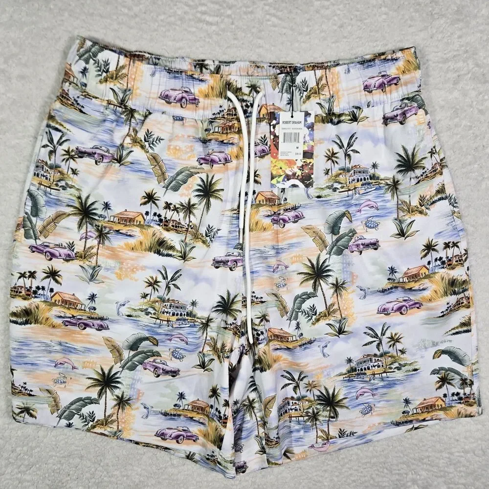 Robert Graham Swim Trunks Mens Medium 7