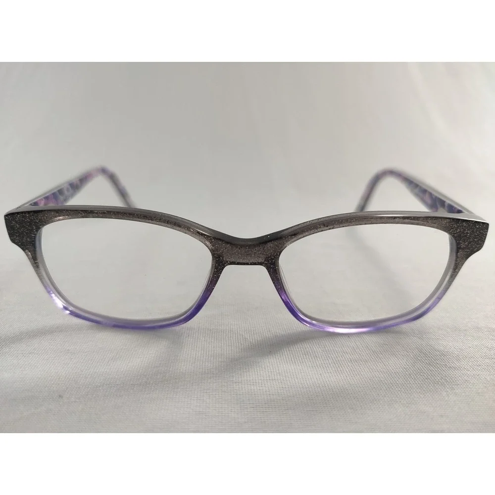 Vera Bradley‎ Emilia Eyeglasses Frames Regal Rosette Purple Glitter 47-15-125