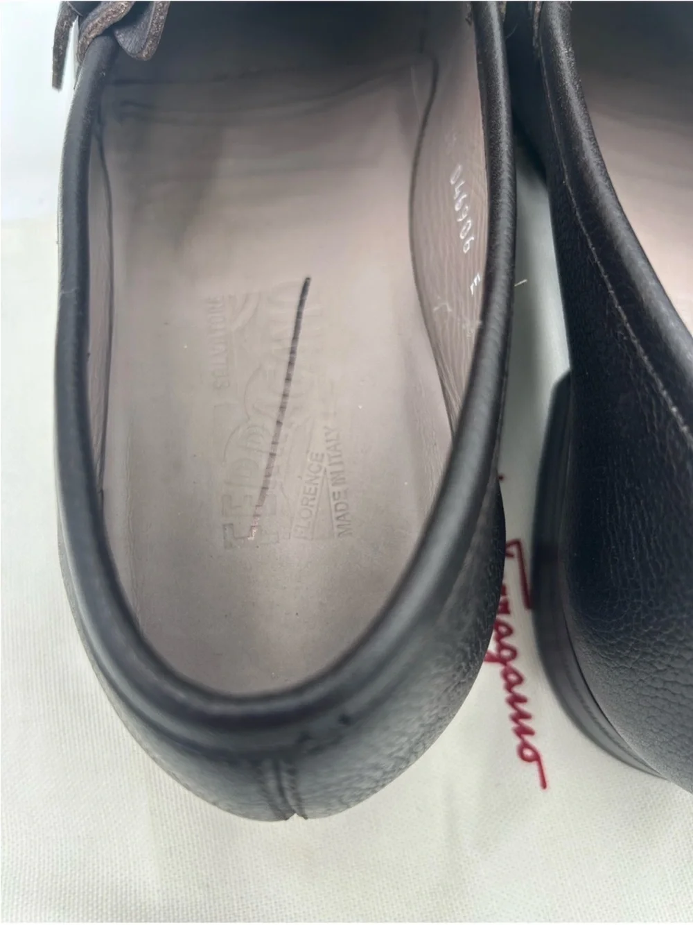 Salvatore Ferragamo silvertone hardware