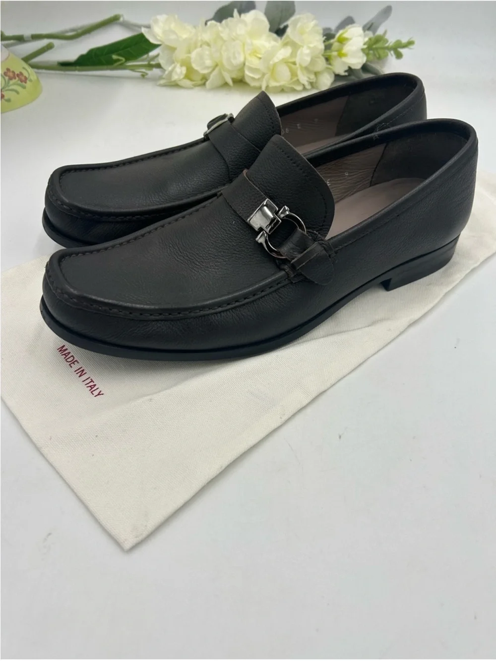 Salvatore Ferragamo silvertone hardware
