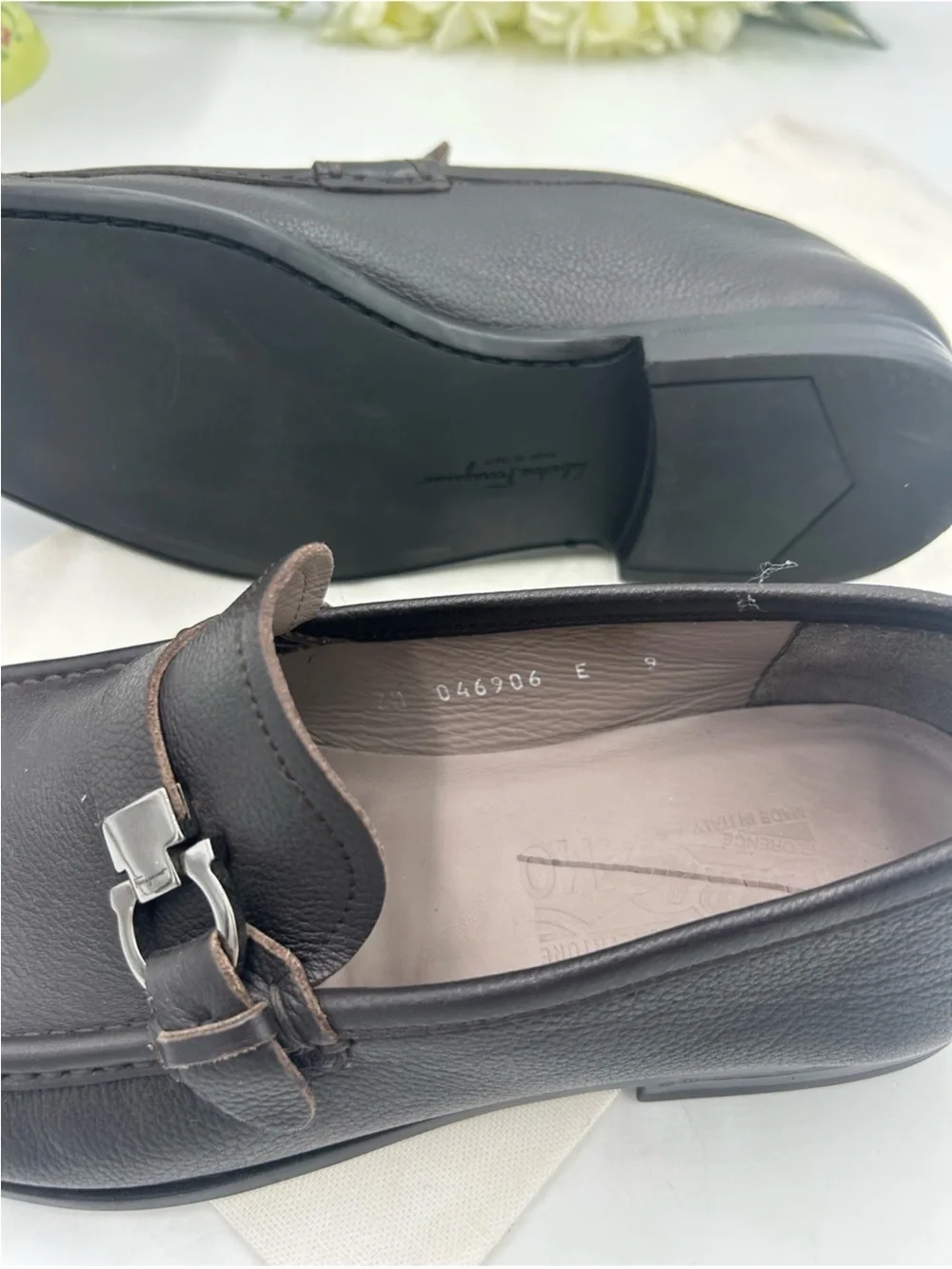 Salvatore Ferragamo silvertone hardware