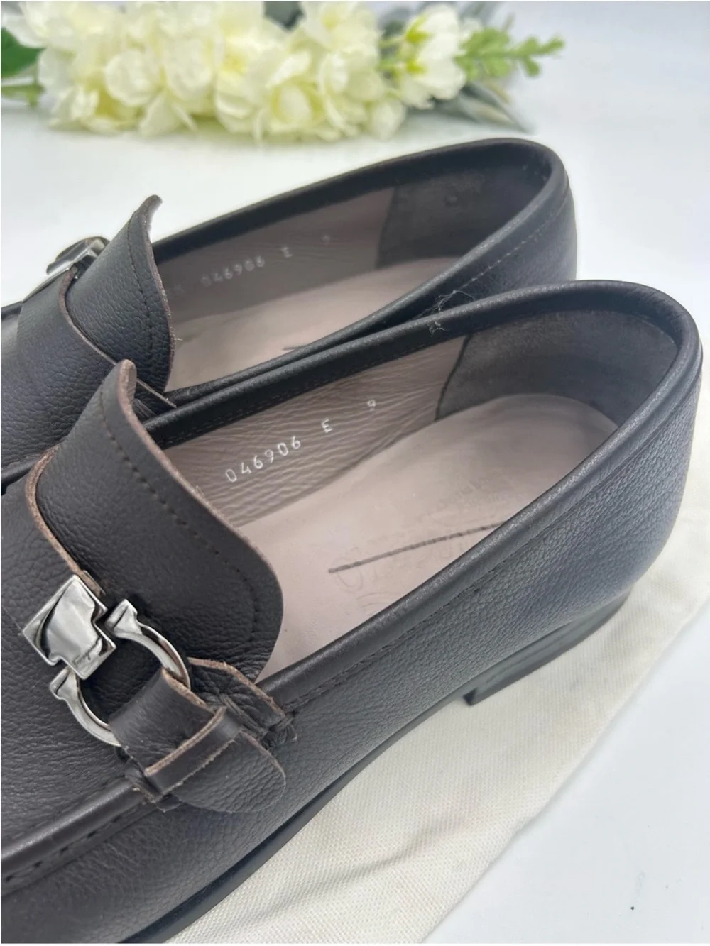 Salvatore Ferragamo silvertone hardware