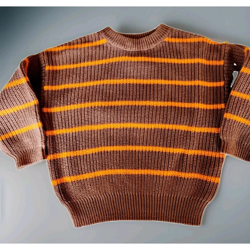ZARA Brown and Orange‎ Sweater - Size: 2-3 Years (98cm)