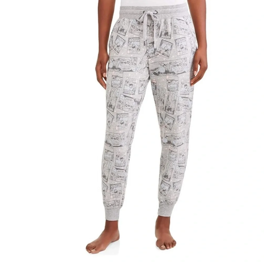 Disney‎ Winnie The Pooh pajama jogger sleep lounge pants Size small 4-6 in grey