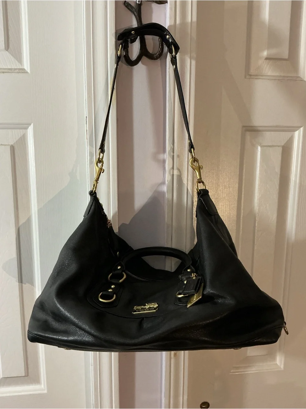 Coach structured satchel