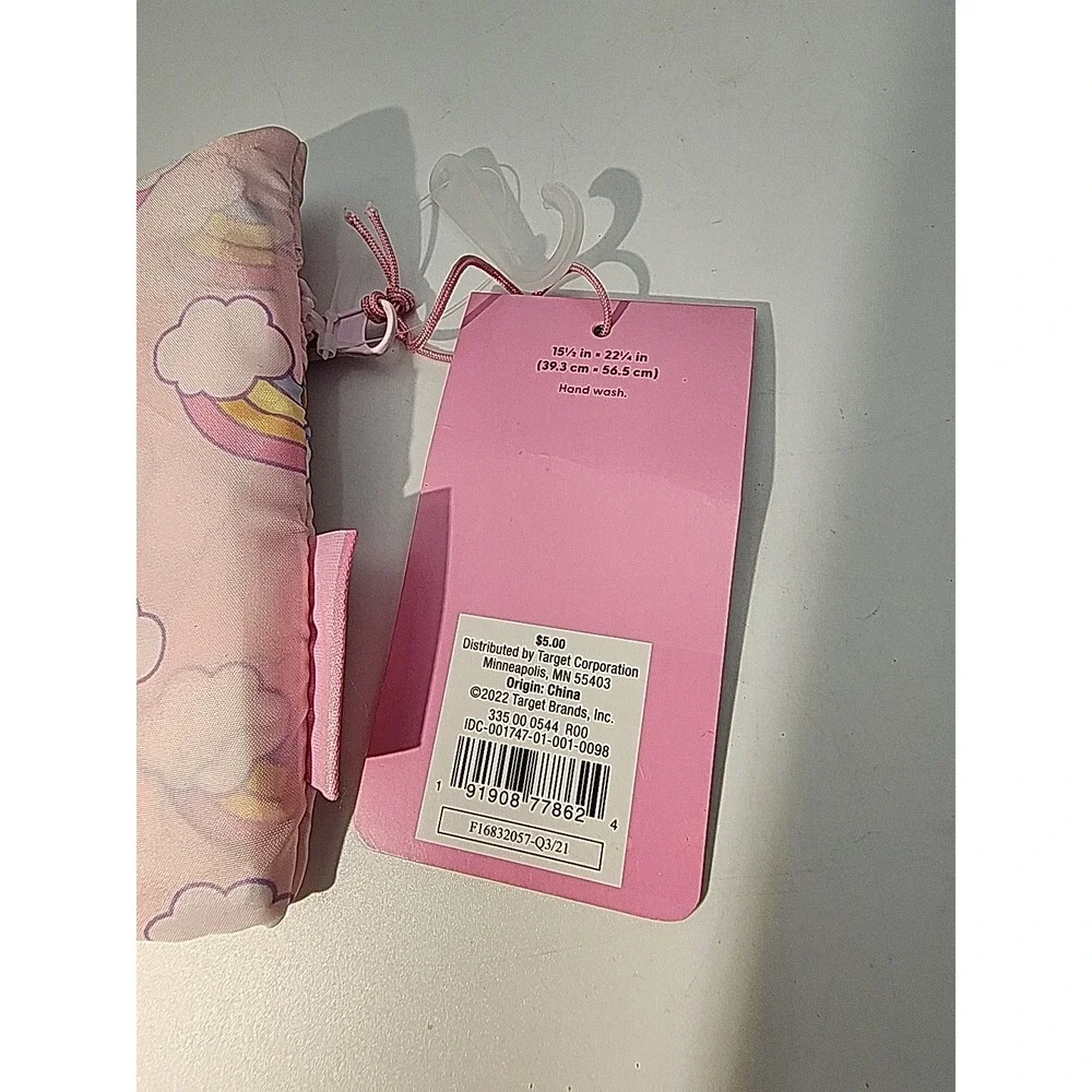 Stoney Clover Lane x‎ Target - Reusable Tote Bag Light Pink w/Mini Rainbows NEW