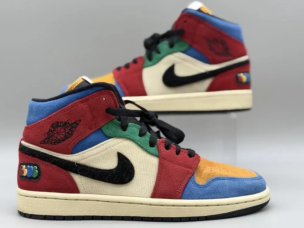 Jordan 1 Mid SE Fearless Blue The Great Men’s 8 CU2805-100 Multicolor /pre-owned