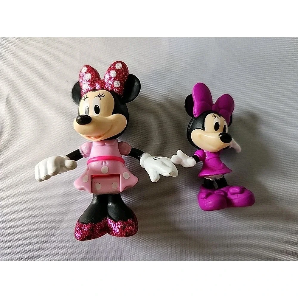 Lot 6 Disney Figures Cake Toppers Minnie & Baby,‎ Donald & Daffy Duck, Goofy +