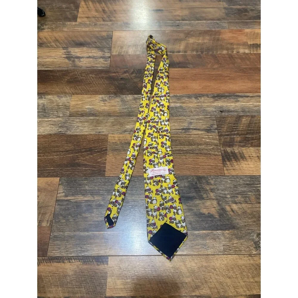 Vintage Firenze Silk‎ Panda Tie