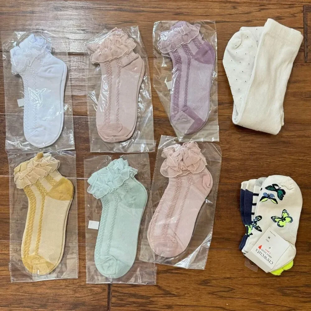 10*pair cute girls‎ socks- size M (10-12)