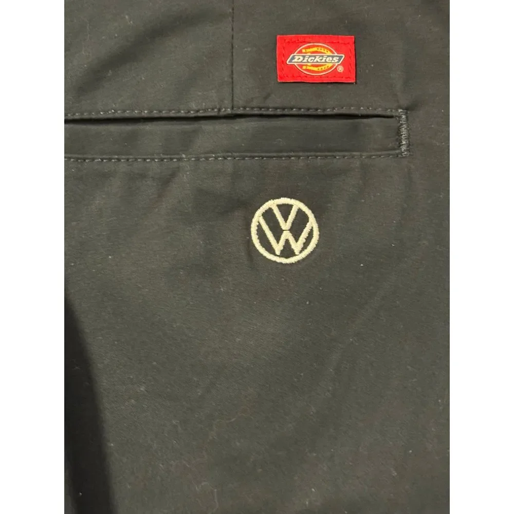 Rare Dickies Crafted for Women Navy Bootcut Work Pants VW Logo Embroidered 22/32
