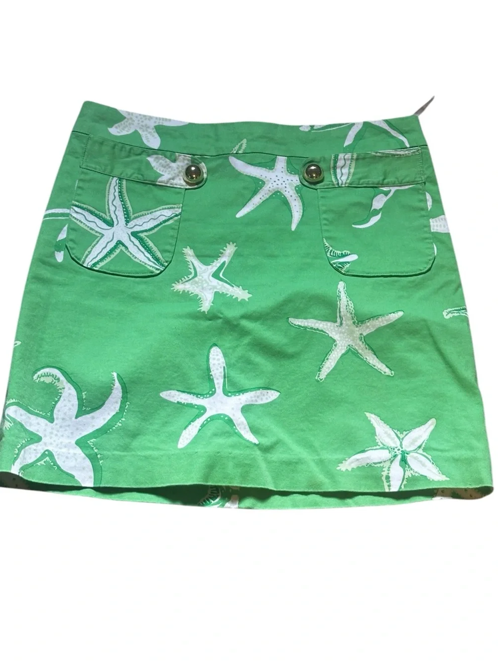 Melly M Green Starfish Print Mini Skirt Size 2‎ 📦