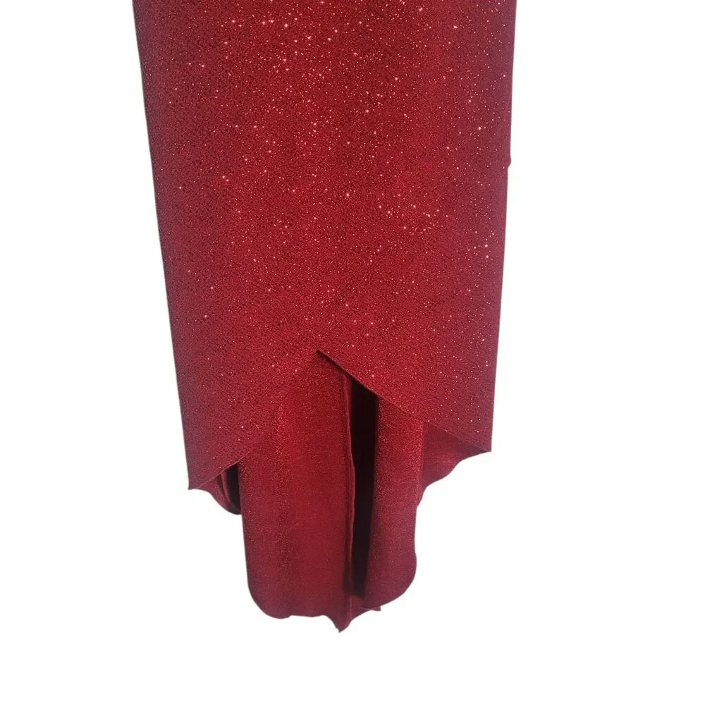 Jodi Kristopher Y2K Babydoll Dress Women's‎ Size XS Red Sparkle Vintage Holiday