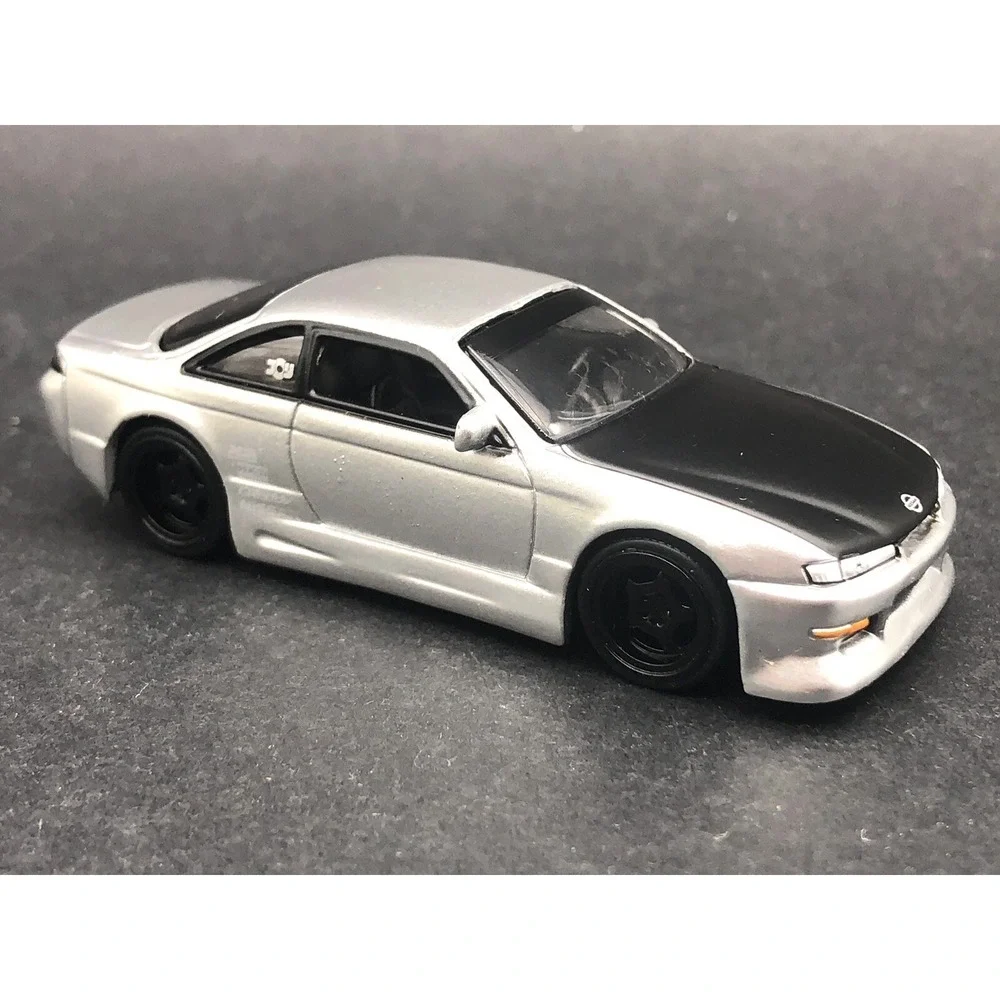 Jada Dub City 1998 '98 Nissan 240SX S-14 Car Silver‎ Diecast 1/64 Rubber Tires