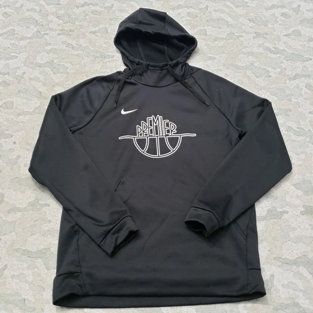 Nike Sweatshirt Womens Large Black Pullover‎ Hooded Dri-Fit