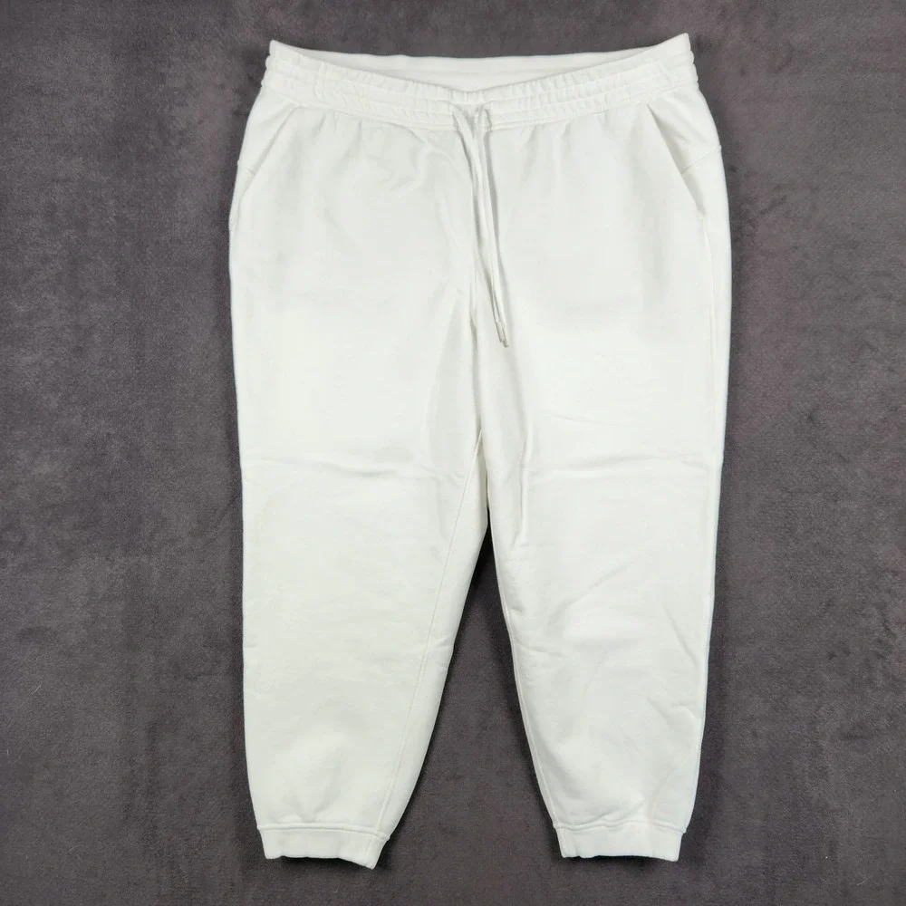 Lululemon Loungeful High Rise Jogger Womens 20 White‎ Fleece Sweatpants LW5DZYS
