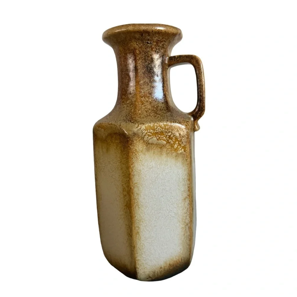 Vintage SCHEURICH 497-28‎ Jug Vase WEST GERMANY Art Pottery MCM Fat Lava Era