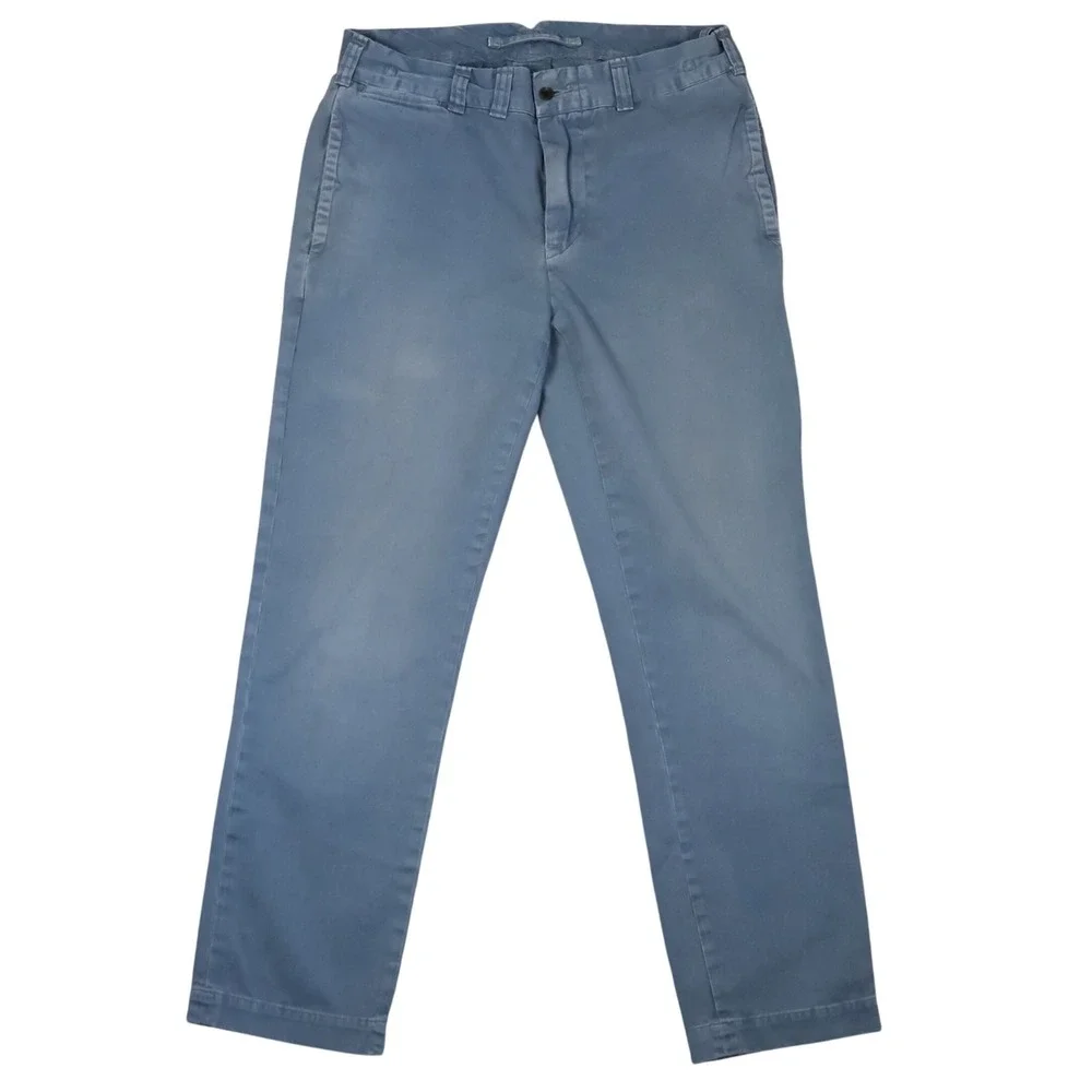 Polo Ralph Lauren‎ Slim GI Fit Pants Garment Dyed Mens 32x30 Blue Chino Military