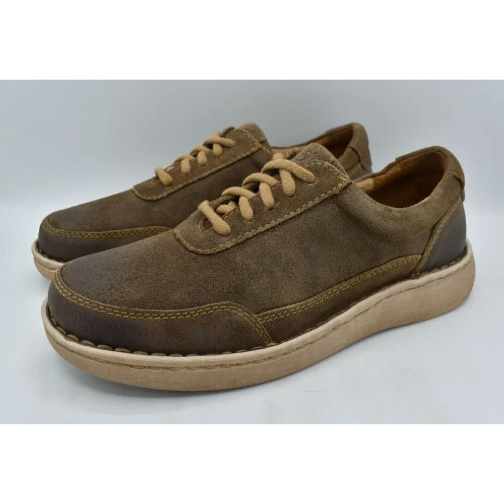 Born Mens‎ Size 9 Dustin Taupe Distressed Leather Casual Shoes