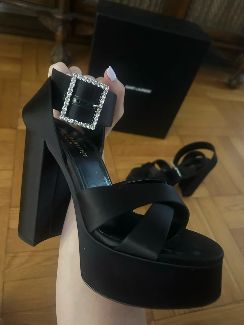 Saint Laurent high platform