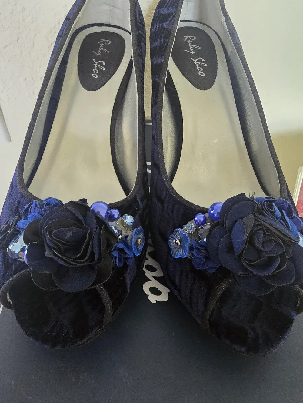 Ruby Shoo navy peep