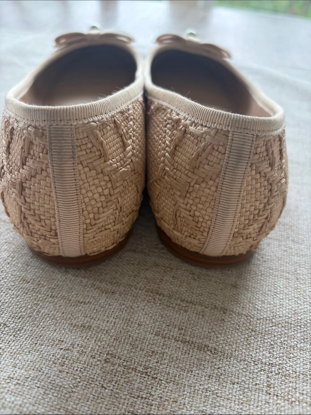Dior raffia ballet