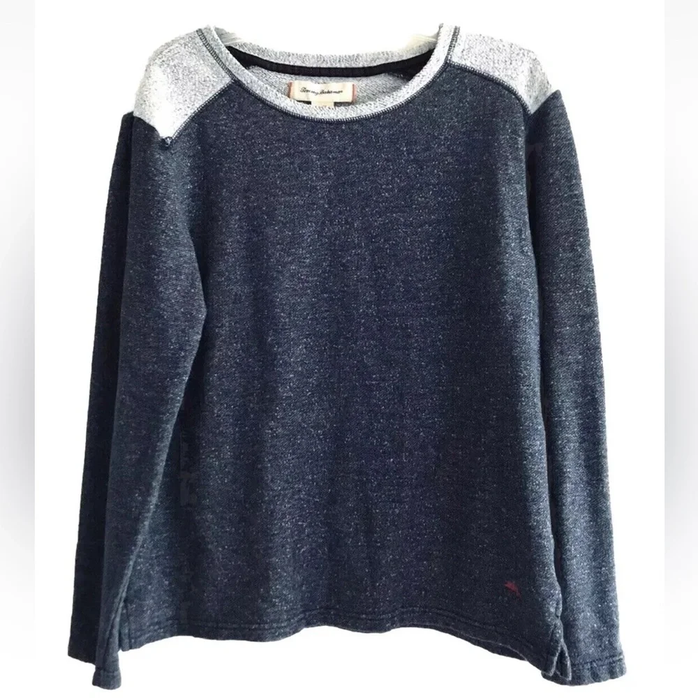 Tommy Bahama | Mens Sz M Blue Lounge Crewneck Sweatshirt Long Sleeves Pullover