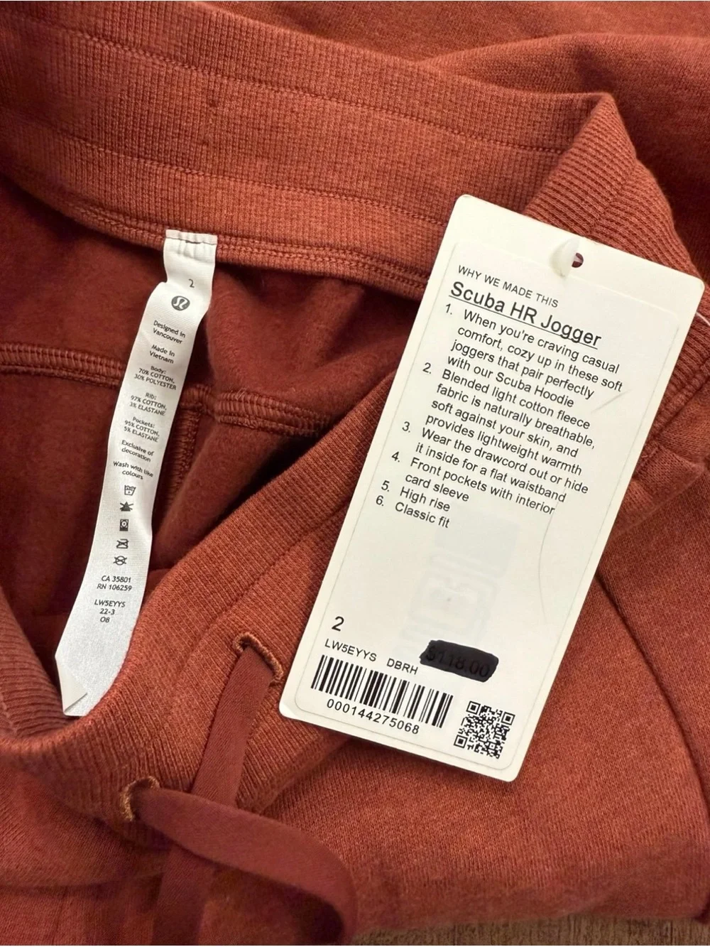 lululemon athletica soft rust
