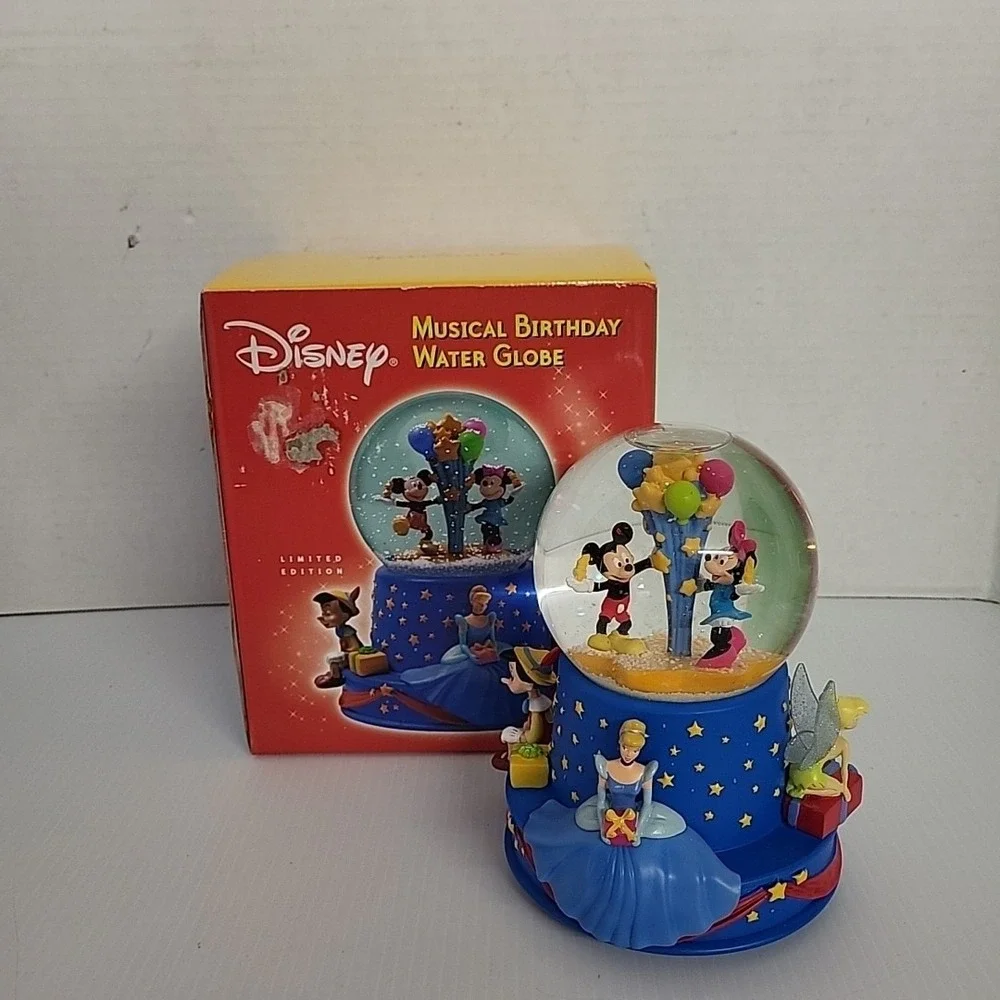 Hallmark Disney Walt's 100th Musical Birthday Water Globe 2001 Ltd‎ Edition