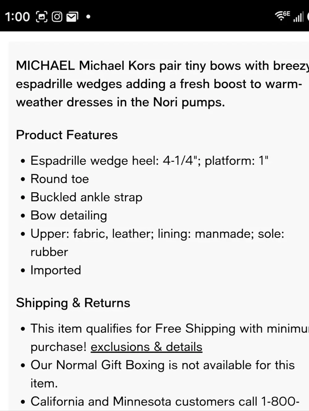 Michael Kors toe see