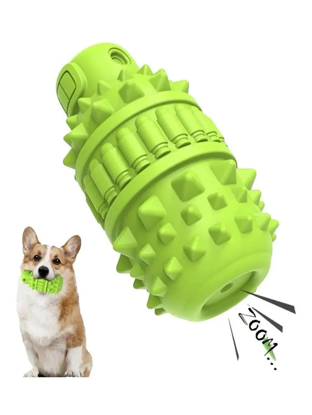 Natural Rubber Dog Toy for Large Dogs Aggressive Chewers BPA-Free Squeaky Fun
