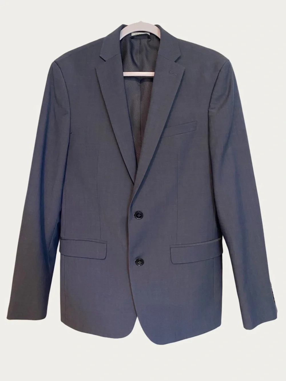Bar III Men's Blue Two-Button Wool Blend Sport Coat- Slim Fit 38R
