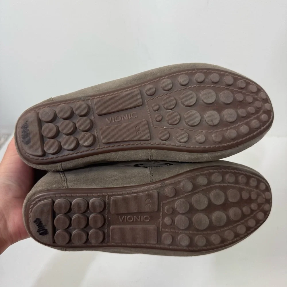 Vionic leather suede