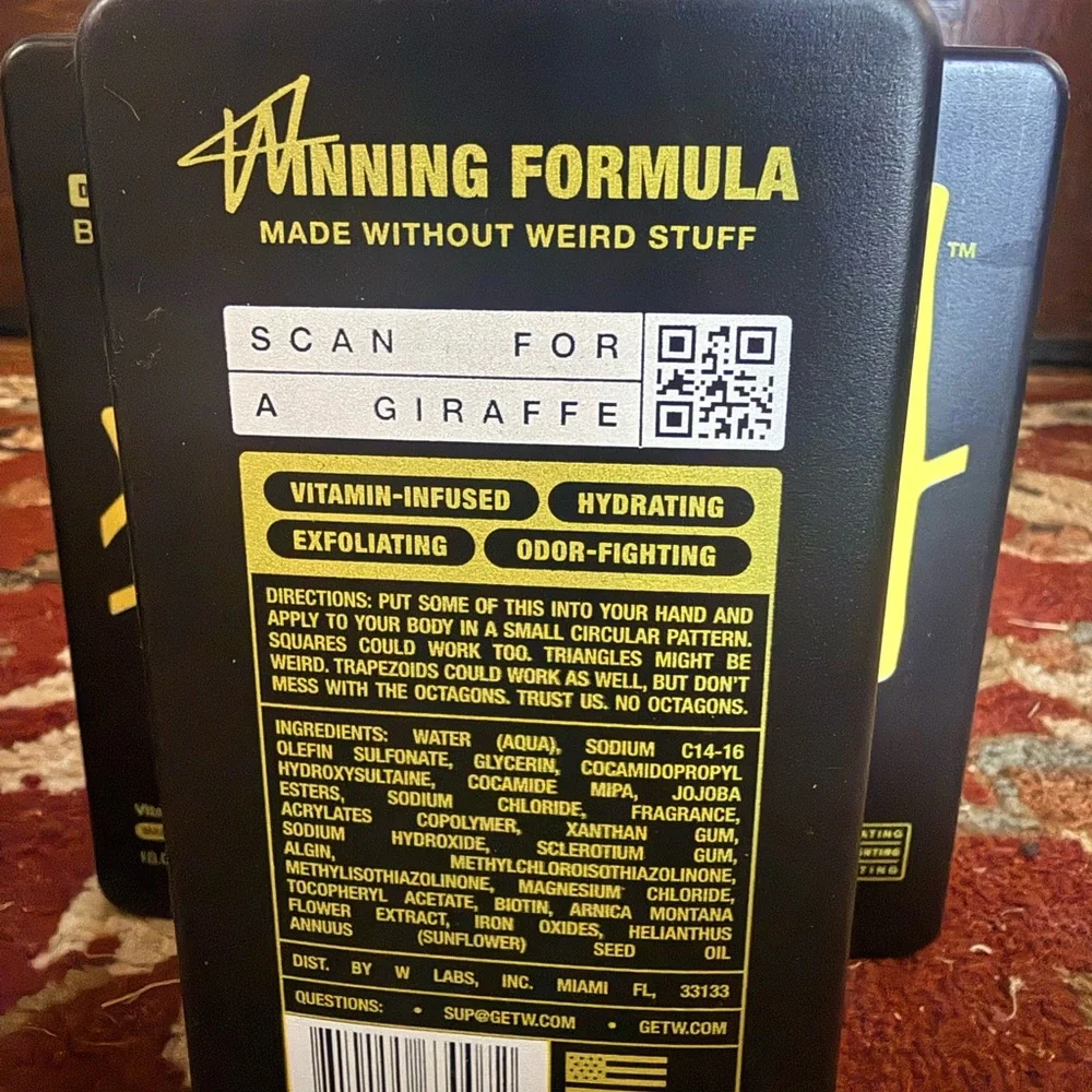 W by Jake Paul body wash
