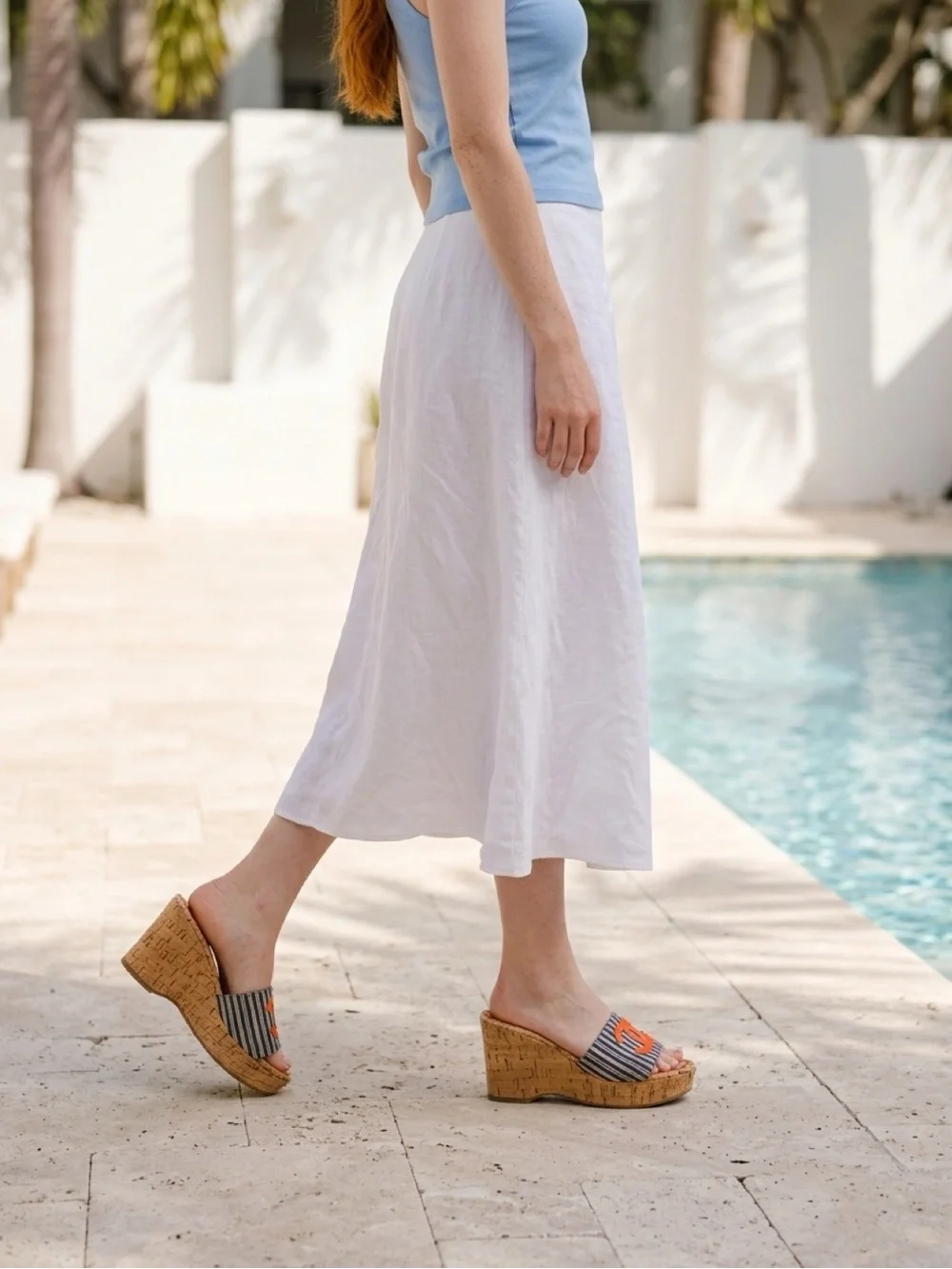 CHANEL slip wedge