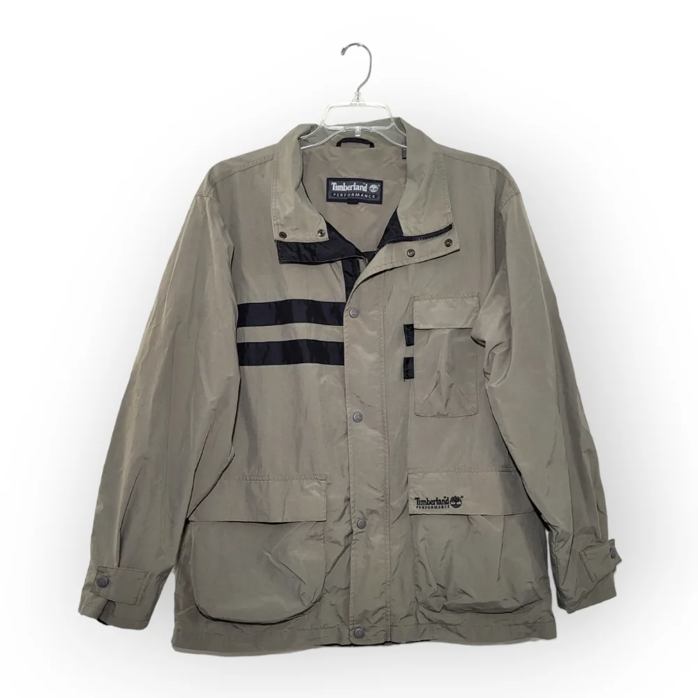 Timberland Vintage Performance Jacket Lightweight Black Tan Medium