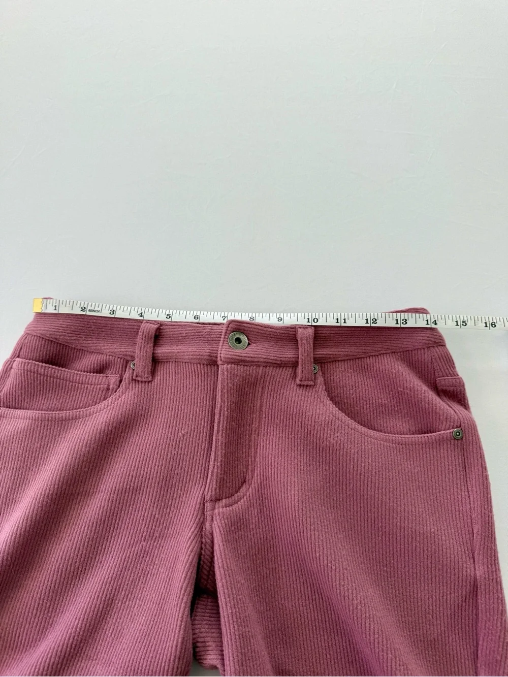 Postmarc Men's Flat Front Ribbed Shorts in Dusty Rose
