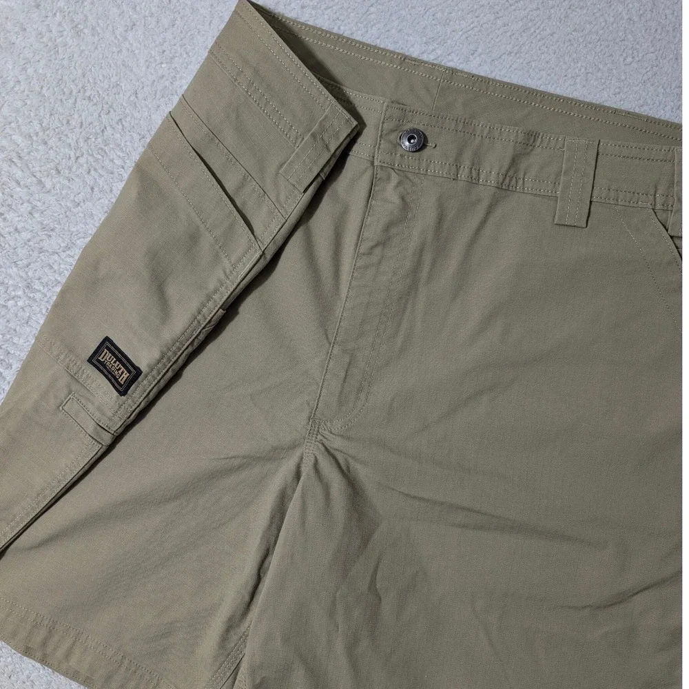 NEW! Duluth Trading Co Shorts Mens 44/9 Tan Ripstop Cargo Standard Fit‎ 30859