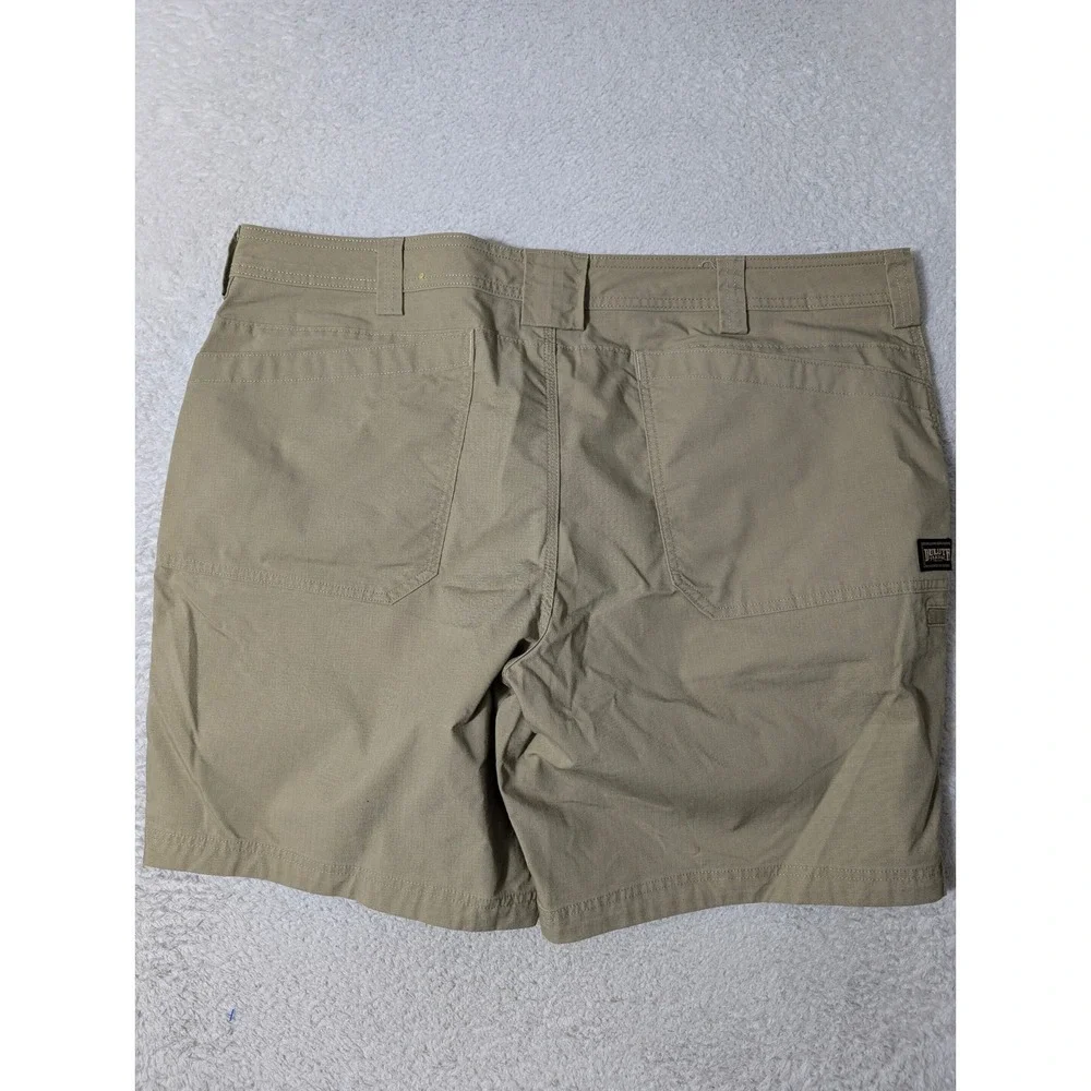 NEW! Duluth Trading Co Shorts Mens 44/9 Tan Ripstop Cargo Standard Fit‎ 30859